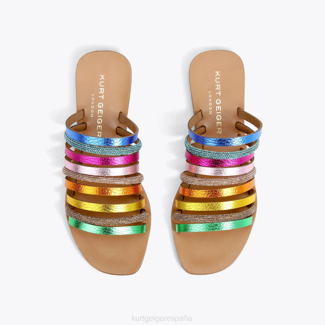 Kurt Geiger mujer londres margarita arcoiris 2LPR222 | calzados combinación de metales